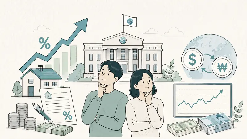 한국은행 기준금리 인상, 대출이자·환율 변화 5가지